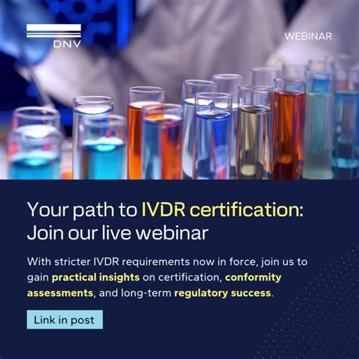 New webinar: Navigating IVDR compliance | 6 November 2025