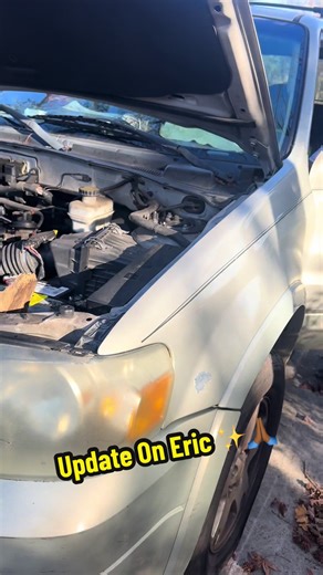 Update on Eric: Kaitlyn is such a sweet, beautiful soul. She reached out and wanted to get Eric an alternator. Not only did she do that, but she also lined up a couple of technicians at her shop to help him install it, and they did just that. Kaitlyn, you are admirable, wonderful, and have such a giving spirit. I want to thank you from the bottom of my heart for what you did for Eric. You provided him with reliable transportation so he can get back and forth. I pray that God blesses you sevenfol