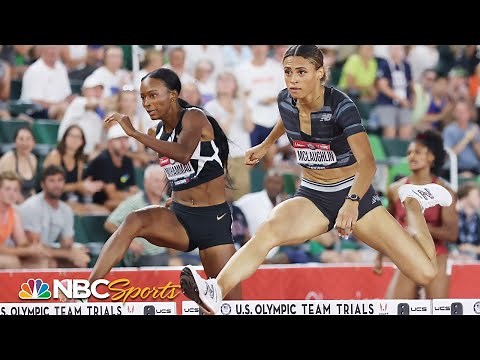 Sydney McLaughlin snatches 400m hurdles world record from Dalilah Muhammad at trials | NBC Sports