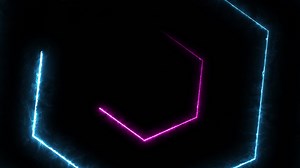 Download Abstract background with Tesseract light hexagon . for free