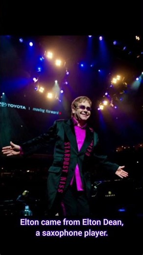 The origin of the stage name Elton John.