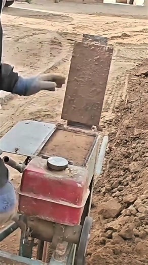 simple machine for making red bricks. #shorts