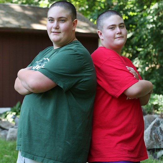 Twin brothers Stevie and Eddie can't stop eating due to a rare condition which means they're always hungry | Born Different