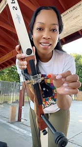 5.4K views · 52 reactions | Happy to be back at the archery range learning new techniques! Its been so long since ive had a chance to practice with my recurve bow! (Her name is Curvy, and she got notches today!) | Nina Maureen Galy | Facebook