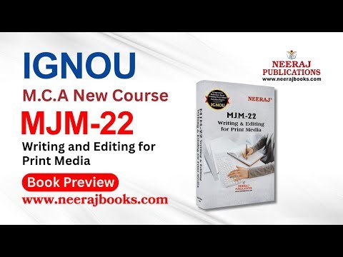 IGNOU MA Journalism | MJM-22 Help Book (Guide) | Free Preview by Neeraj Publications