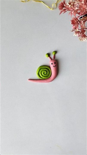 Satisfying Clay Snail Sculpting! 🐌✨ Easy DIY ASMR Art #shorts #diy #clayart