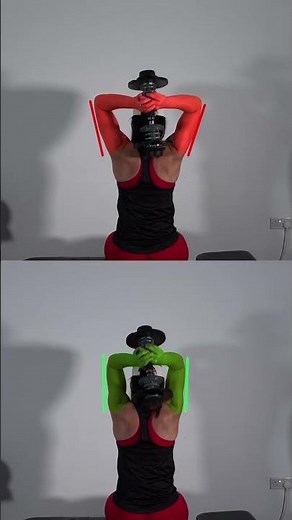 🔥 Stop Flaring Your Elbows! Correct Overhead Tricep Extension Form 💪