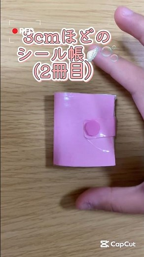 3cmほどのシール帳 手作りで作ったよ #小学生 #ハンドメイド #手作り工作 #折り紙 #おりがみ #ボンボンドロップシール #シール帳