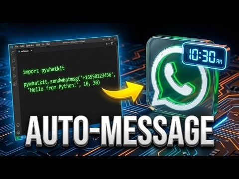 Sending WhatsApp Messages Automatically Using Python | Day 32