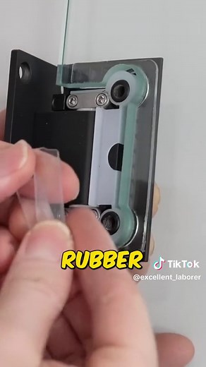 Installing shower door hinges DIY! #diy