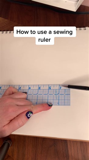 How to use a ruler for measuring and drawing stitch lines, and for practicing hand sewing.