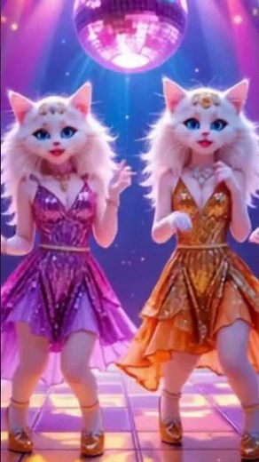 Rose & Bruno Mars APT Cat Remix 🐱 #apt #catdance #youtubeshorts #aptsong #animaldance #ytshorts