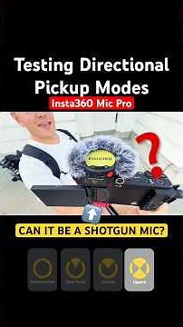 Insta360 Mic Pro: Directional Pickup Modes