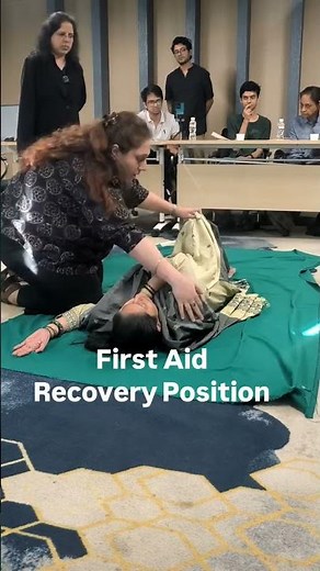 Recovery Position is the First Aid Treatment for an Unconscious casualty who is Breathing #shorts