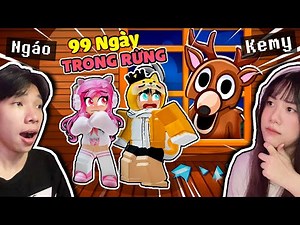 Drunk and Kemy Survive 99 Nights in the Forest Super Dangerous Roblox 😨🌳