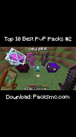 Top 10 Best PvP Texture Packs For 1 21+ 📂 #2 - cew pink #shorts