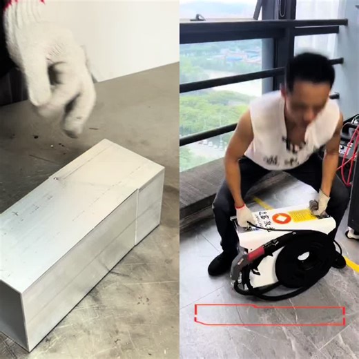 The portable air-cooled laser welding machine saves 50% more electricity compared to water-cooled systems. It is maintenance-free and can operate in temperatures ranging from -20 to 45 degrees Celsius.#welding #laser