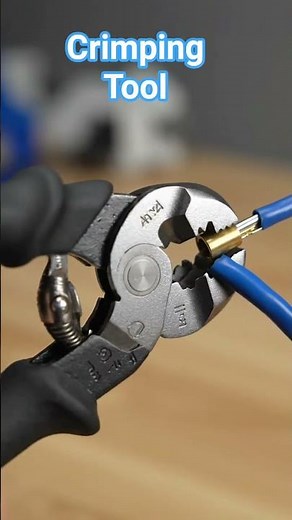 Crimping tool working and tool usage #electrical #connection #wiring
