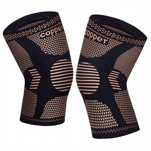 KHNYX Copper Knee Brace Support for Men and Women Compression Sleeve Knee Pads for Knee Pain, Sports, Workout, Arthritis, ACL, Joint Pain Relief