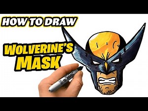 How To Draw Wolverine's Mask | Step by Step Drawing Tutorial