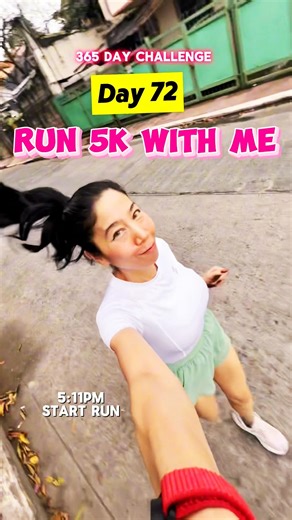 Run 5k with me Day 72 #mylenes365move #365daychallenge #running #runvlog #motivation #exercise #join
