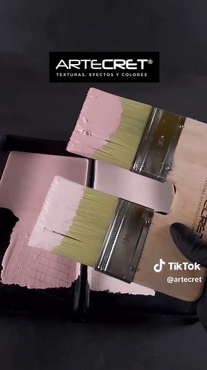 EFECTO ESFUMADO con pinceleta doble | ARTELATEX | Artecret