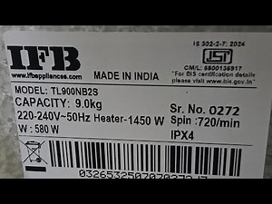 IFB washing machine unboxing and demo installation 8 kg washing machine #ifbhomeservice #homeapplian