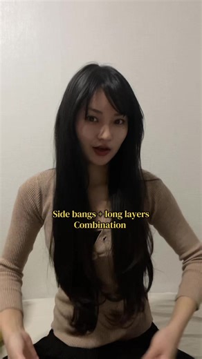 Korean Salon: Side Bangs with Long Layers