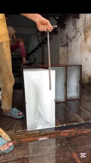 How Ice Is Made in Winter Season ❄️ | Natural Ice Making Process #shorts