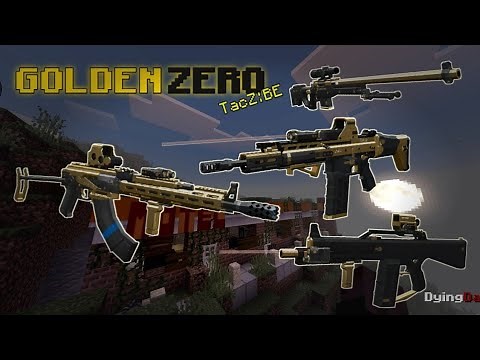 TacZ GoldenZero Showcase and Attachment tutorial || MCBE 3D Gun addon