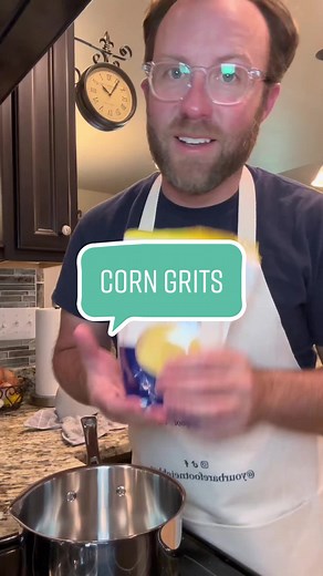 Corn grits are a staple in our house #grits #corn #sidedish #tillamook #cheese #tn #cuisinart