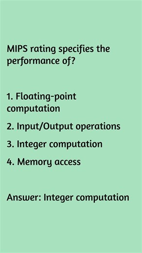 🔢 Integer Power Matters! MIPS ≠ Floating Point ❌ #digital #ncert #bpsc
