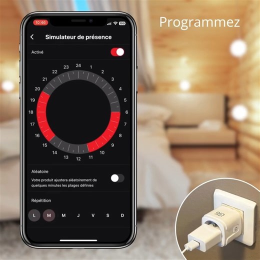 Contrôlez, programmez, mesurez vos équipements électroménagers du quotidien ! En plus de pouvoir piloter ses équipements en local ou à distance ou de programmer l’allumage et l’extinction des appareils, l’application DiO One, permet à l’ustilisateur de visualiser les données de consommation et de définir des alertes. En plus d’offrir une gestion pratique, cette prise aide à optimiser la consommation d’énergie, réduire les coûts et améliorer l’efficacité énergétique à domicile. Pour en savoir plu