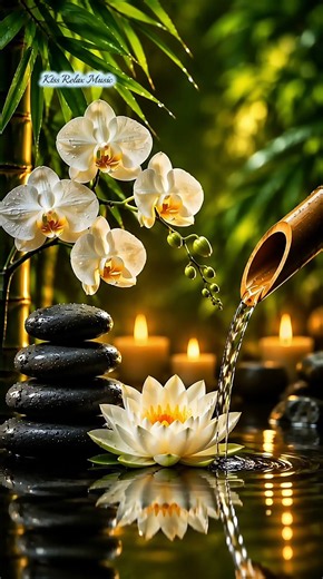 🌸 Sonidos de Agua y Loto Blanco para Relajarse, Dormir y Calmar la Mente 💧🧘