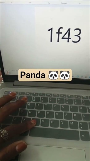 panda trending shortcut keyboard ideas....to create a panda 🐼🐼 cutie.....