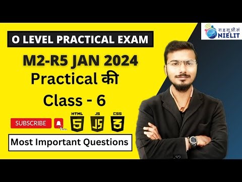 Introduction to Web Design (M2-R5.1) Practical Exam Preparation Class 6|O Level Practical ki taiyari
