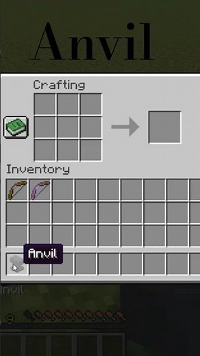 How To Make Anvil in Minecraft 🔨 Easy Craft #minecraft #gaming #anvil #trending #shorts