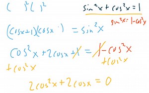 Solving Trig Equations Using Pythagorean Identities | Educreations