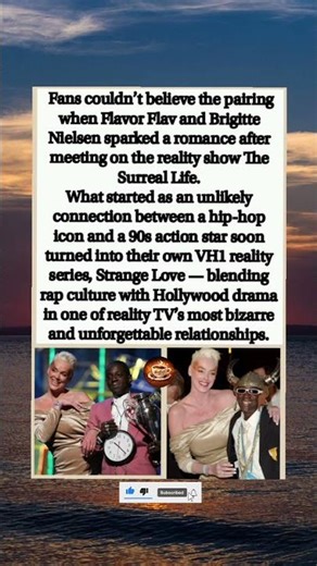 Flavor Flav & Brigitte Nielsen: The Wildest Reality TV Romance Ever? 🎬💥 #viral #shorts
