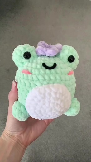 Free Crochet Frog Plushie Pattern | How to Crochet a Frog Plush