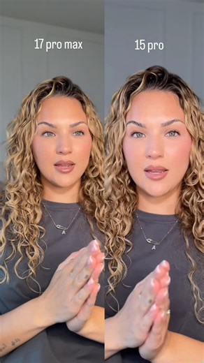 Alexa Priego on Instagram: "Pt 2 NEW iphone 17 pro max vs iPhone 15 pro  (Front & back cameras) 17 is so sharp…you can see every flaw  but I appreciate that in a camera lmk your thoughts﫶"