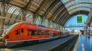 A calm walk inside a major railway terminal