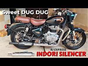 Original Indori Exhaust For Royal Enfield Classic 350 - Dug Dug Sound