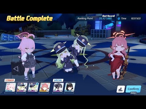Blue Archive Global - G.A. S22 Shiro & Kuro Torment (Indoor, Purple) - 1 Team 39,921,680 pts