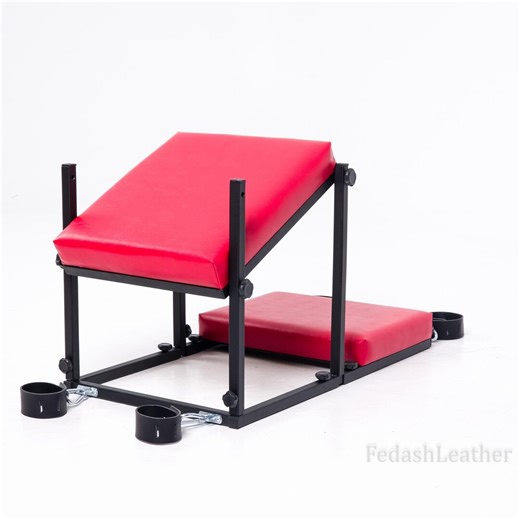 Compact Play Bench With Solid Seat, Steel Frame BDSM Furniture, Adjustable Torso Pad, Bondage Sex Bench for Couples - Etsy
