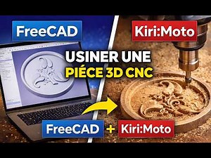 Creating a 3D CNC part with FreeCAD and Kiri:Moto (Complete tutorial)