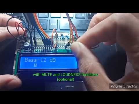 #44 (!)TDA8425 Digital Tone Control + Arduino Nano