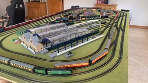 2.3K views · 52 reactions | Its a manic one this evening, Hornby Model Railways Virgin Pendolino going full tilt whilst the R3711 Princess Royal pulls 13 Coaches round for fun... Who else is playing Trains today? | Jadlam Racing Models | Facebook