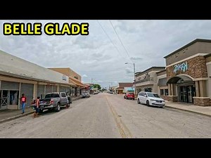 Belle Glade Florida Driving Through