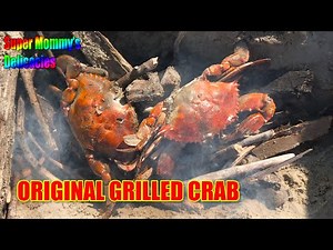 Original grilled crab How to catch and cook blue crab BBQ easy recipe